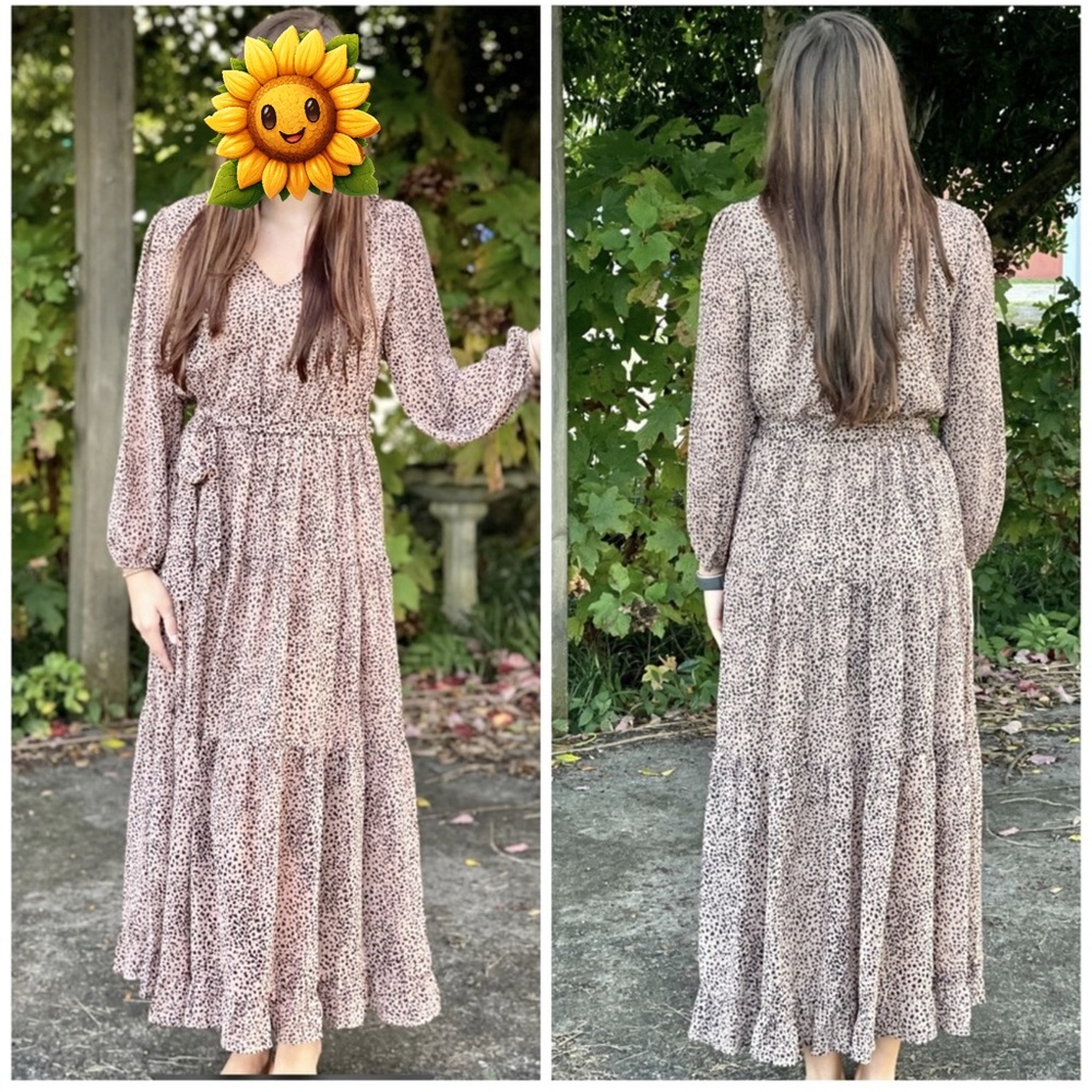 Entro Animal Print Maxi Dress M